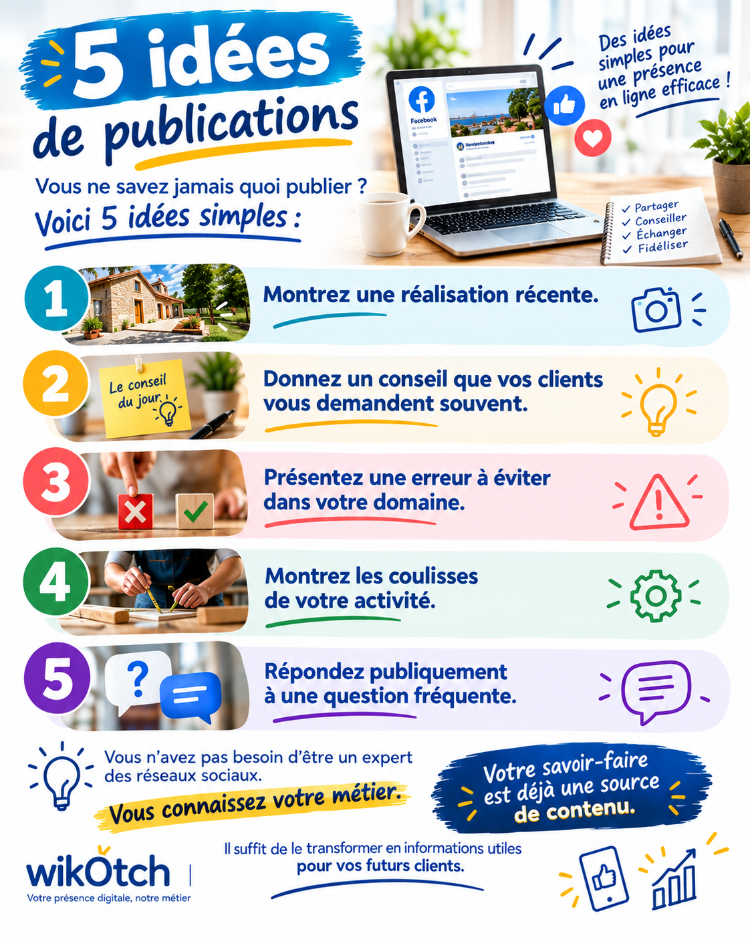 5 idees simples pour publier