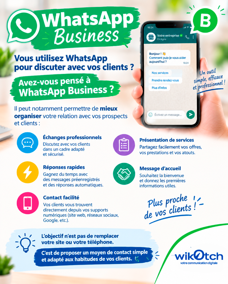 WhatsApp Business   proche de vos clients