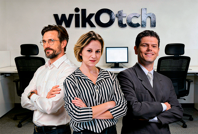 L'équipe wikOtch, Bob, Sophie et Jérémy